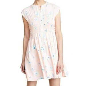 Free People | Greatest Day Smocked Minidress | Pink | S
